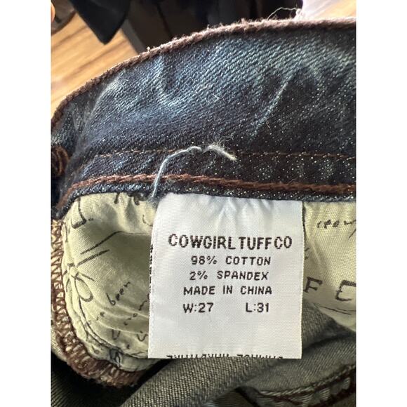 Cowgirl Tuff Co. Size 27 women’s boot cut jeans - Picture 5 of 5